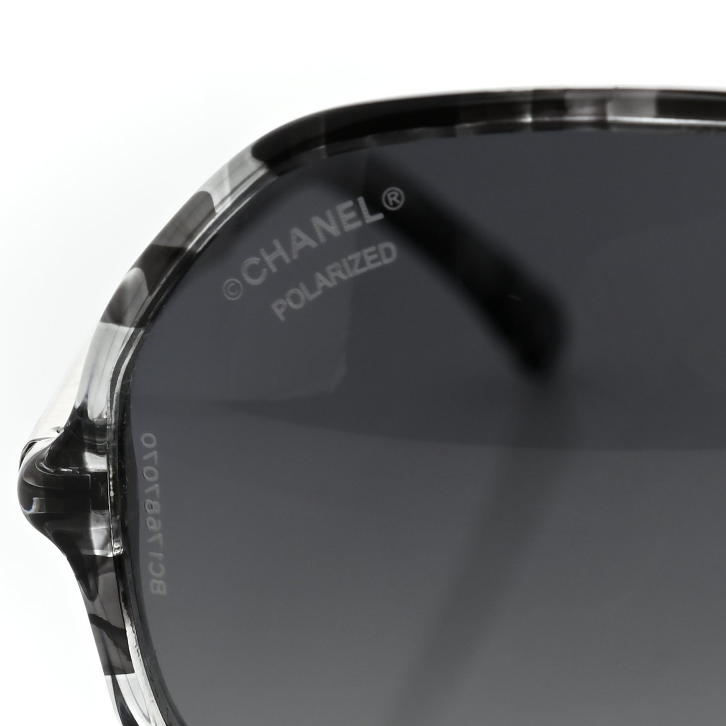 Acetate Polarized Oversized CC Sunglasses 5345-A Black Grey