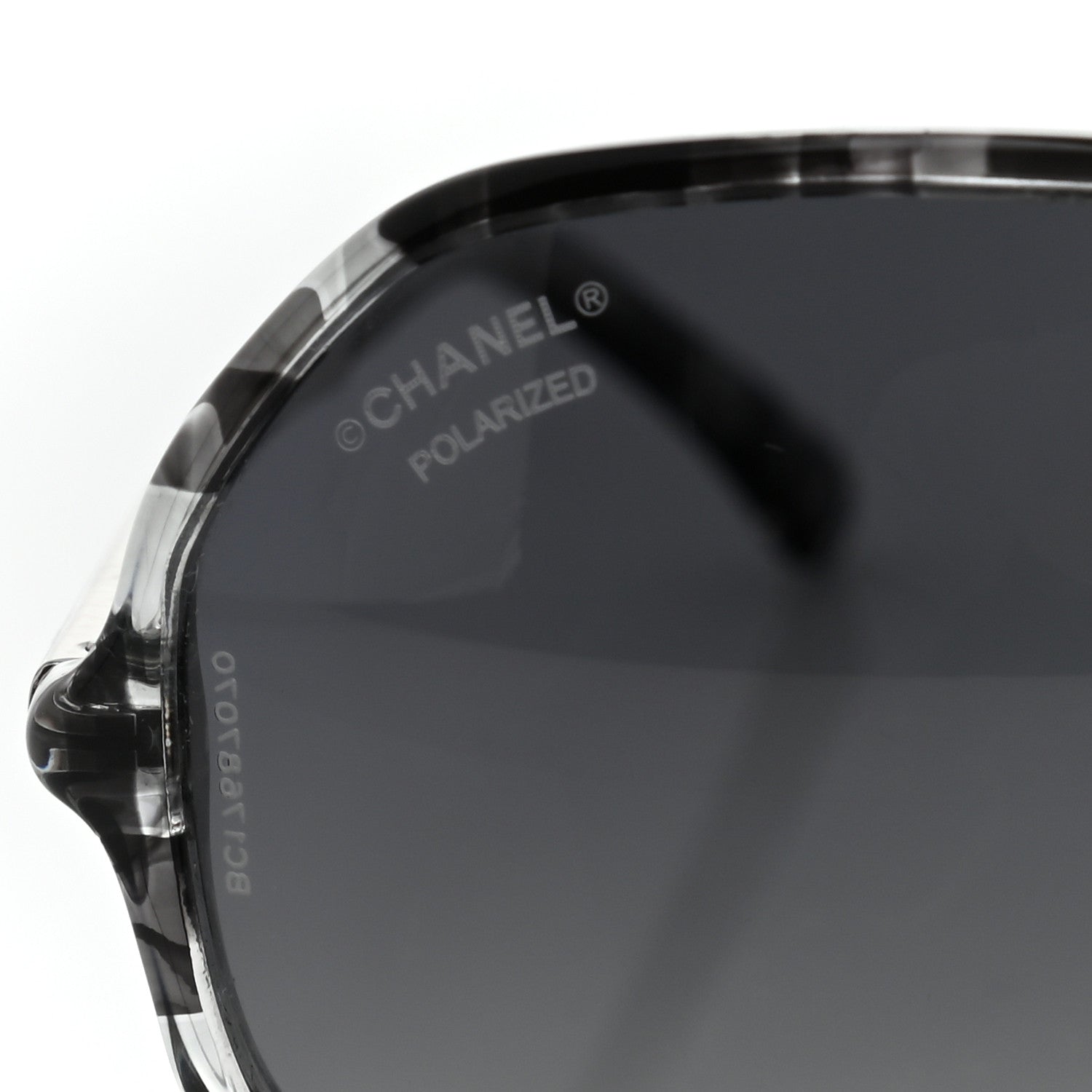 Chanel Acetate Polarized Oversized CC Sunglasses 5345-A Black Grey 8 of 8