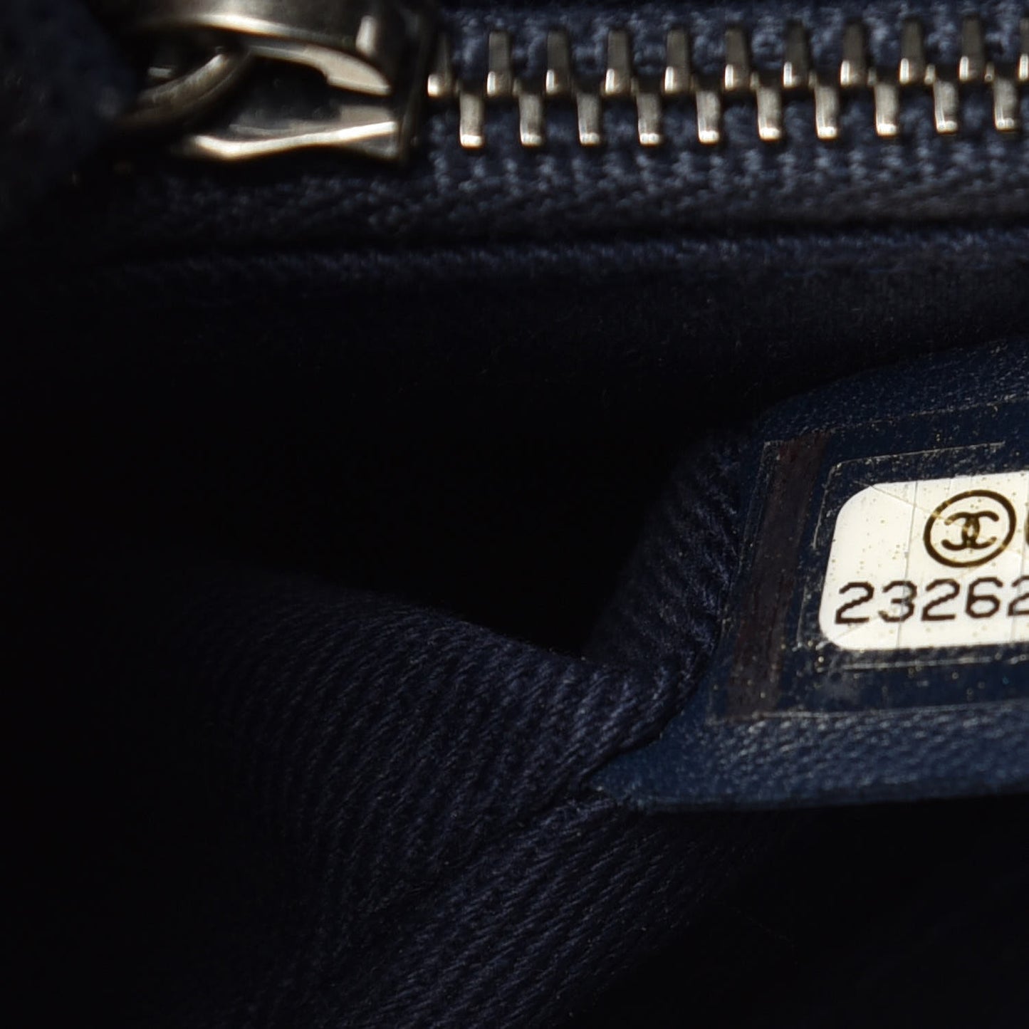 Caviar Quilted Small Coco Handle Flap Navy