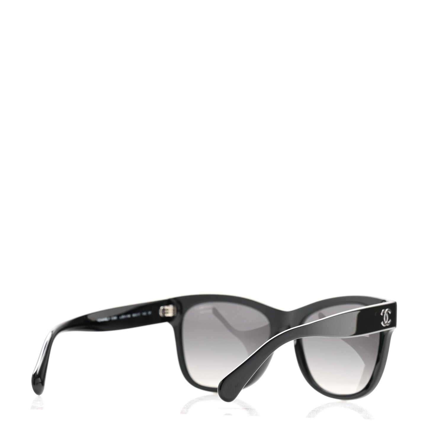 Acetate Polarized Square CC Sunglasses 5380 Black