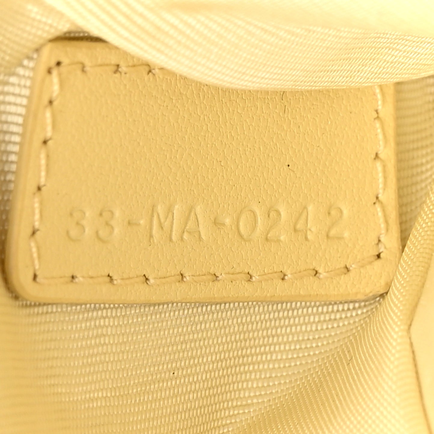Lambskin Cannage Lady Dior Zipped Key Case Soft Yellow