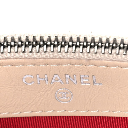 Chanel Aged Calfskin Quilted Small Gabrielle Clutch With Chain Beige Black 6 of 9