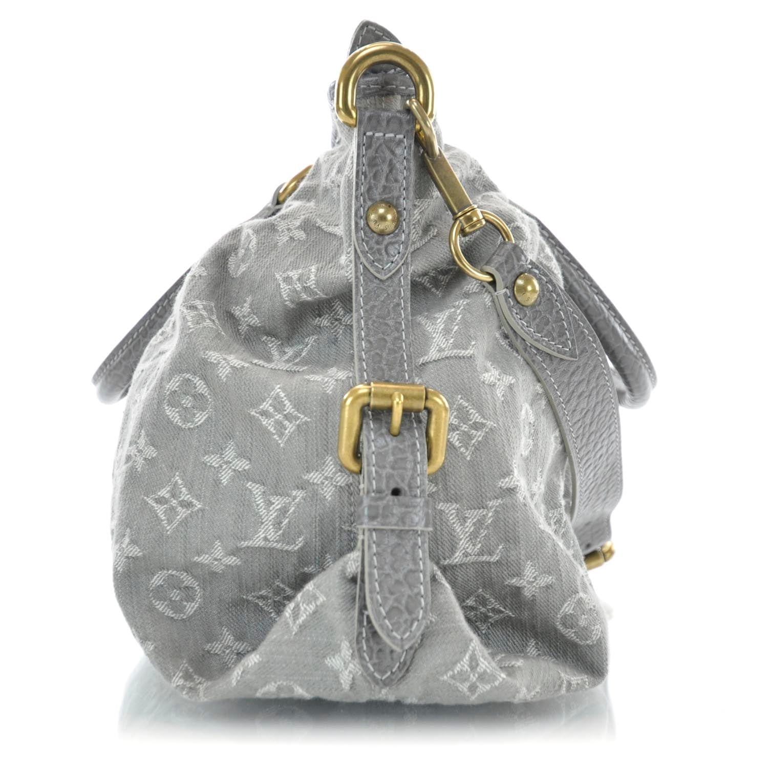 Louis Vuitton Denim Neo Cabby MM Grey 4 of 9