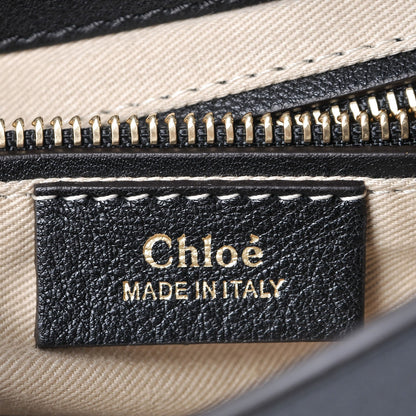 Chloe Suede Calfskin Small Faye Backpack Black 7 of 9