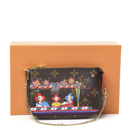 Louis Vuitton Monogram 2020 Christmas Animation Bumper Cars Mini Pochette Accessories Coquelicot 8 of 8