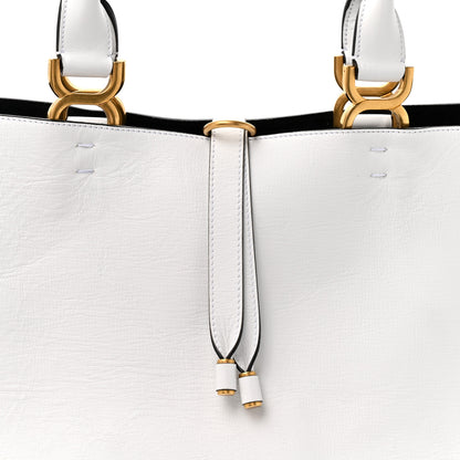Chloe Calfskin Small Marcie Tote White 8 of 14