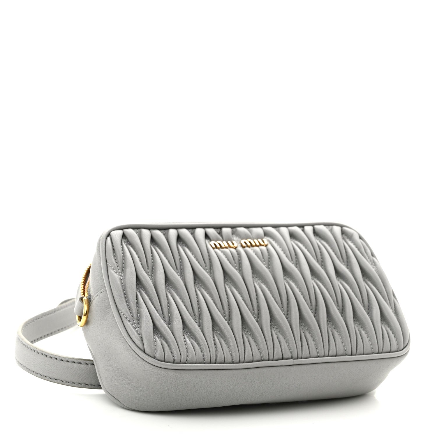 Miu Miu Nappa Matelasse Marsupio Belt Bag Nube 4 of 9