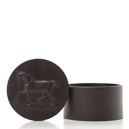 Hermes Mahogany Wood Cheval a la Couverture Twilly Box Acajou Ebenise 5 of 11