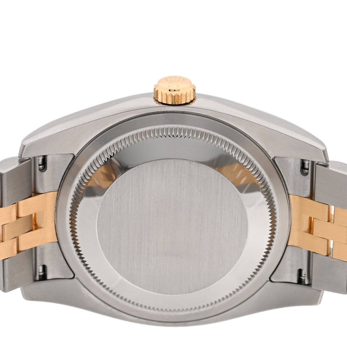 Rolex Stainless Steel 18K Yellow Gold 36mm Oyster Perpetual Datejust Watch White Roman 116233 4 of 5