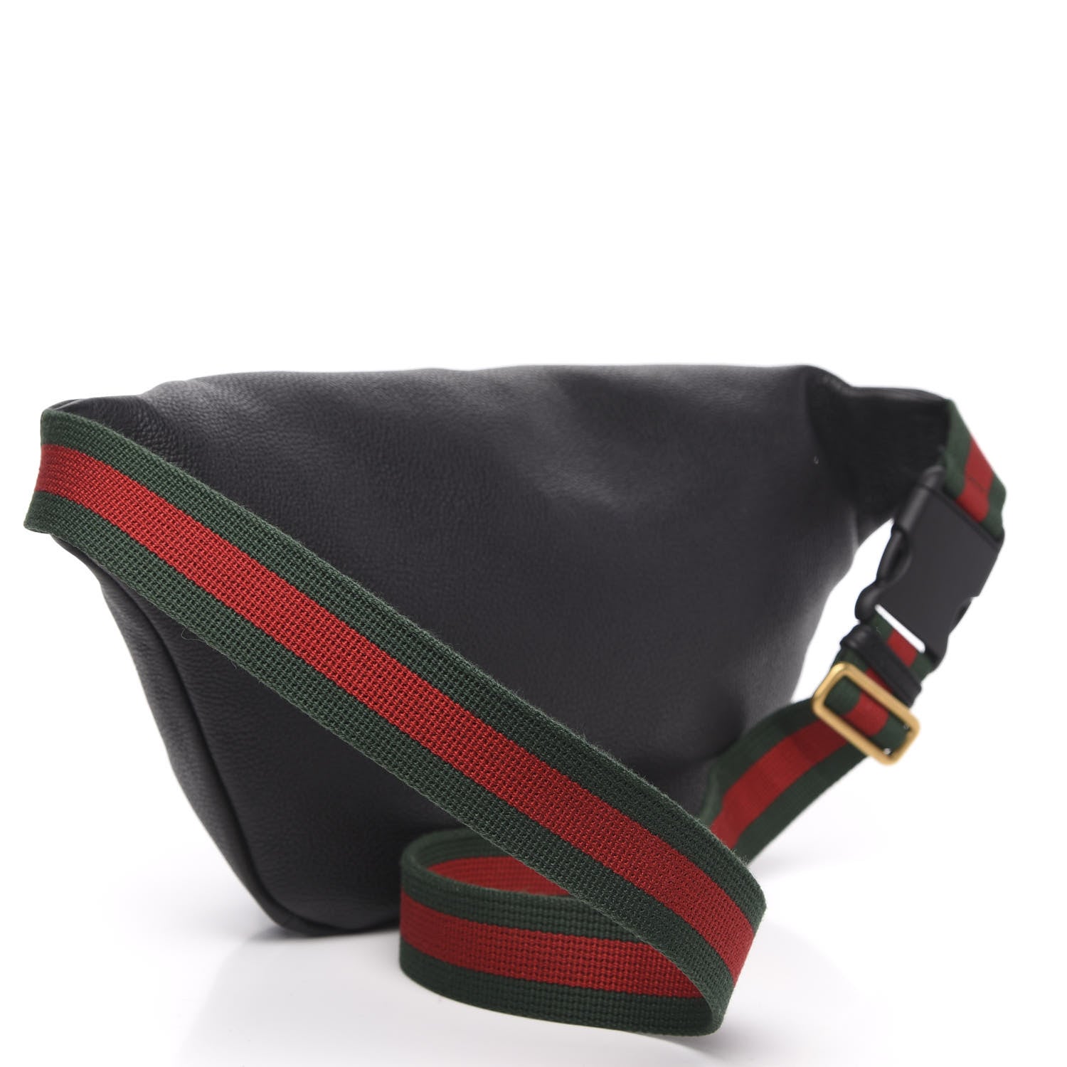Gucci Grained Calfskin Logo Belt Bag Black 3 of 10