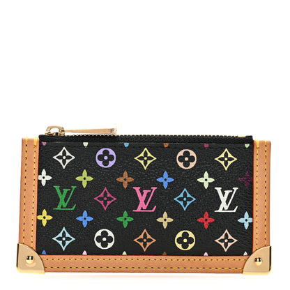 Louis Vuitton Monogram Multicolor Key Pouch Black 1 of 6