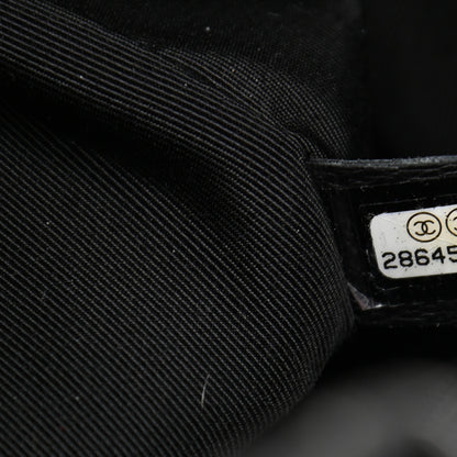Chanel Caviar Quilted CC Chain Bucket Drawstring Bag Black 7 of 10