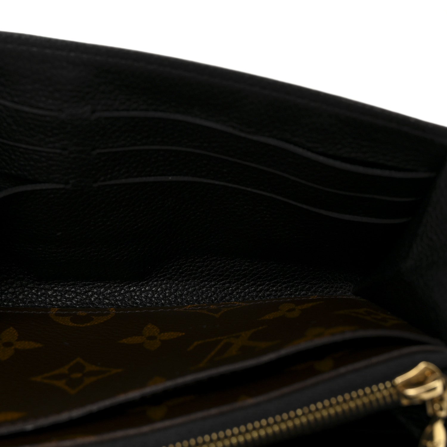 Louis Vuitton Monogram Pallas Wallet Black 5 of 6