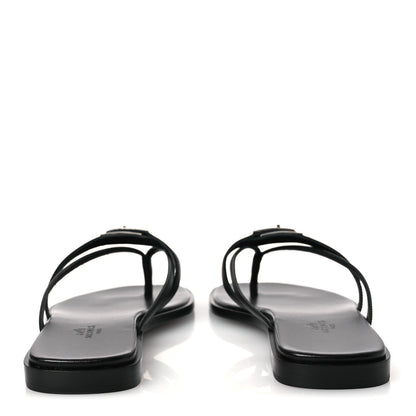 Hermes Calfskin Miss Sandals 39 Black 6 of 11