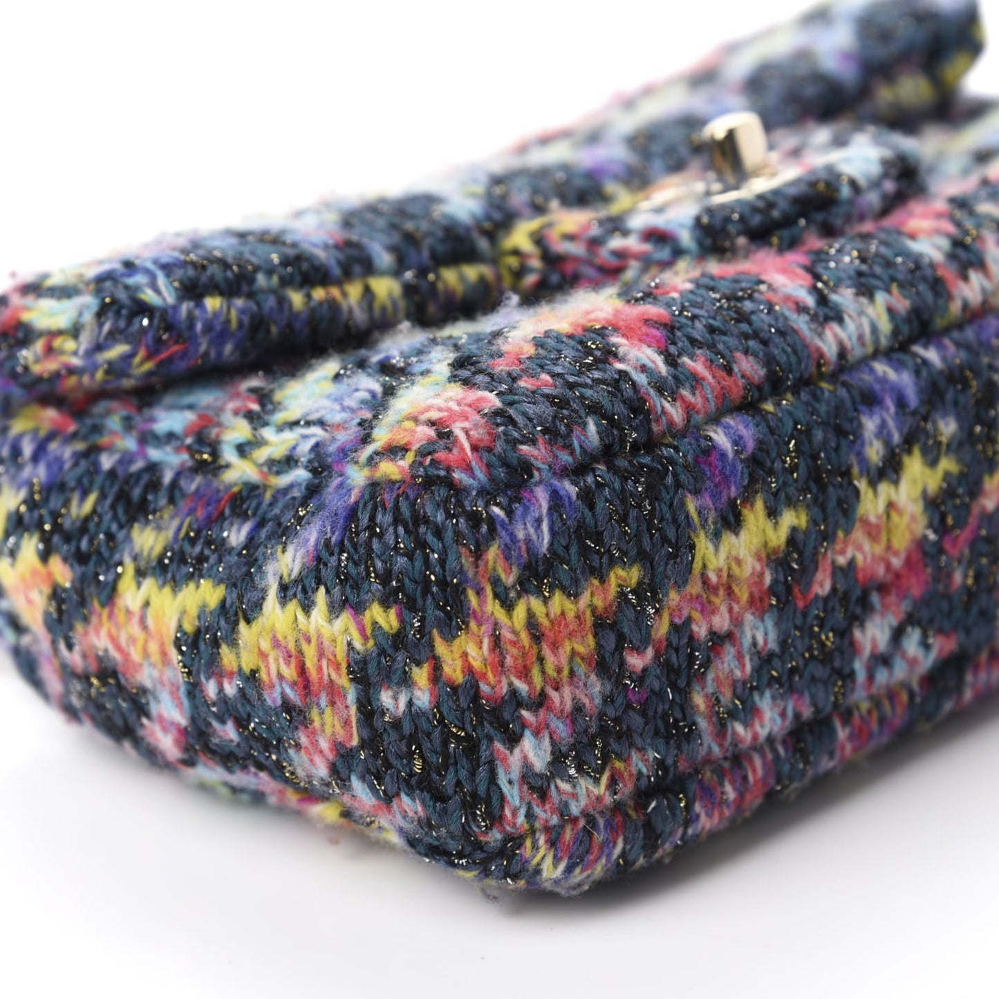 Knit Mini Rectangular Flap Multicolor