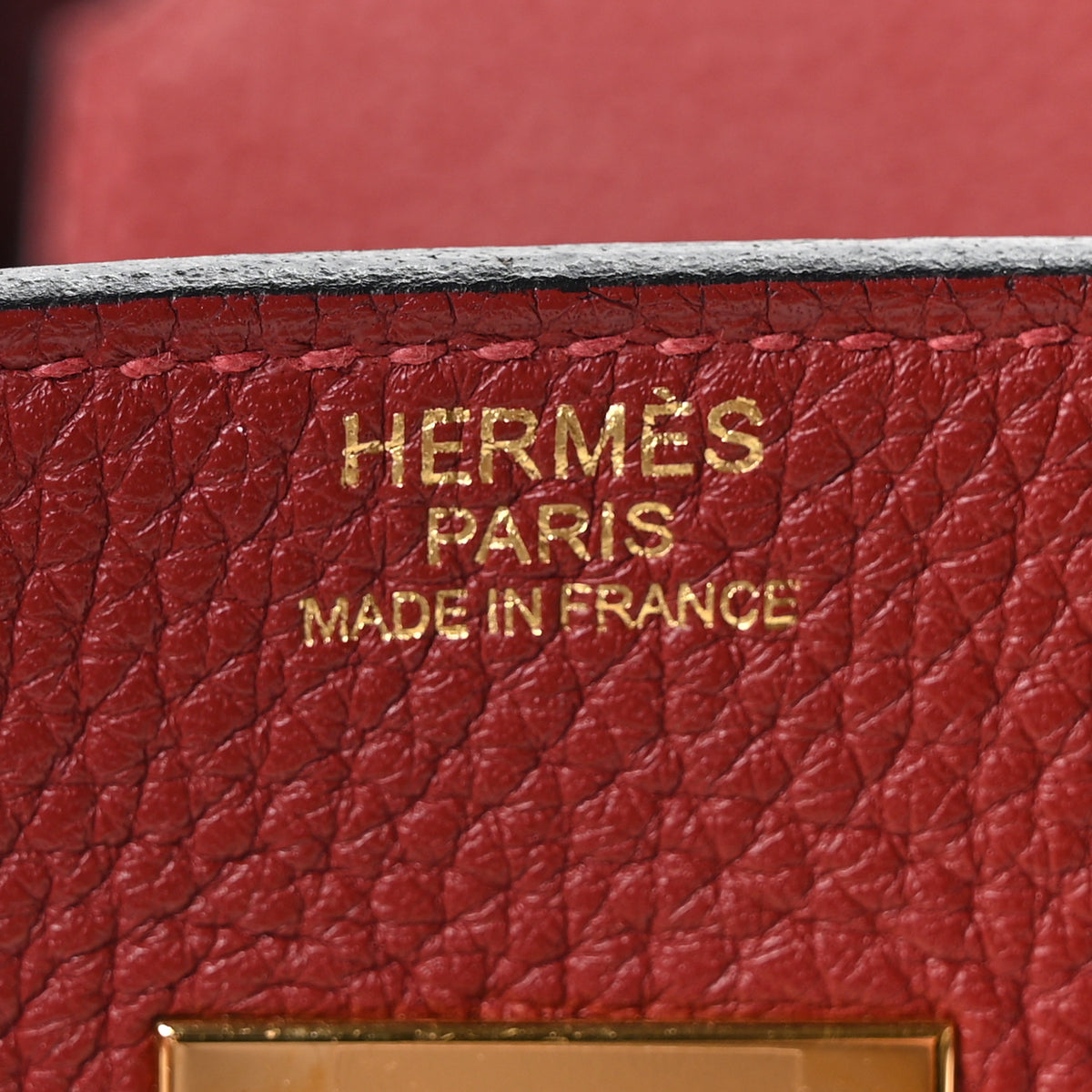 Hermes Togo Birkin 30 Rouge H 6 of 10