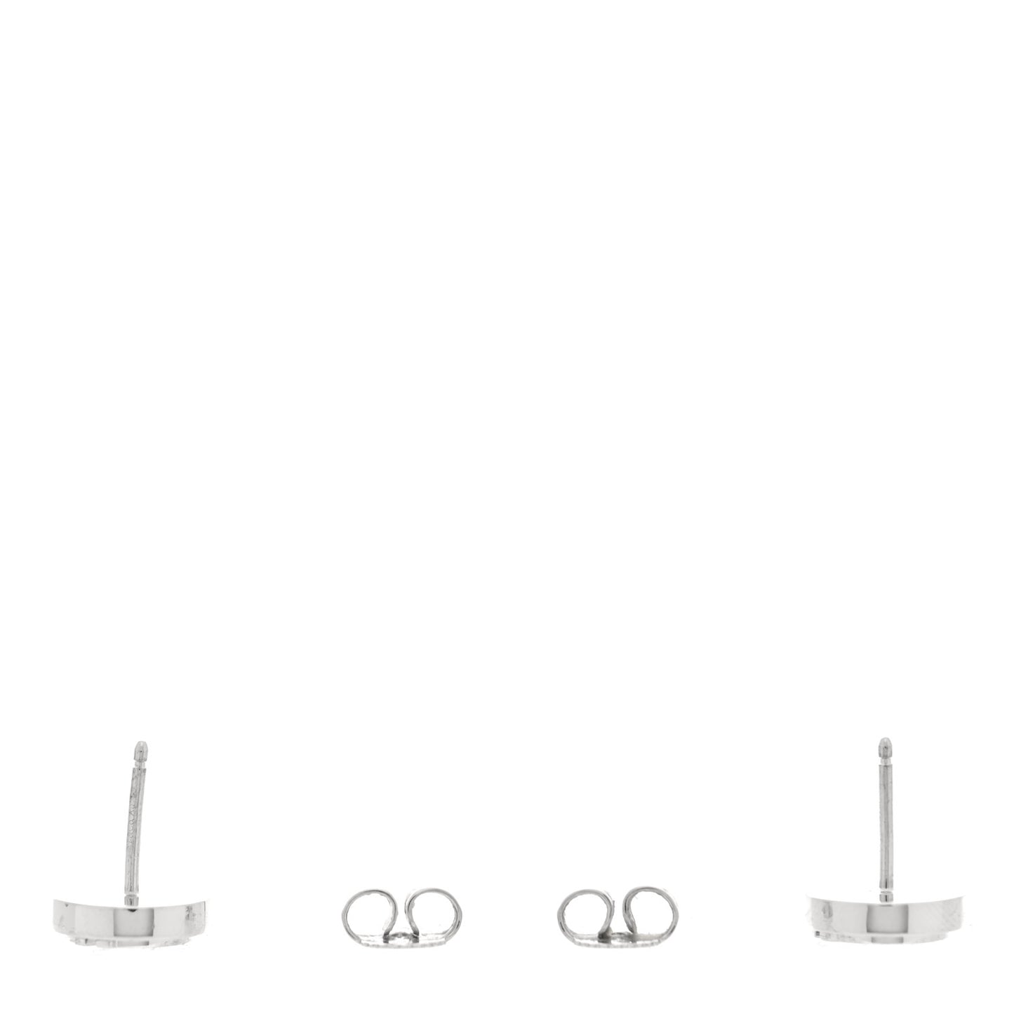 18K White Gold Turquoise T Circle Earrings