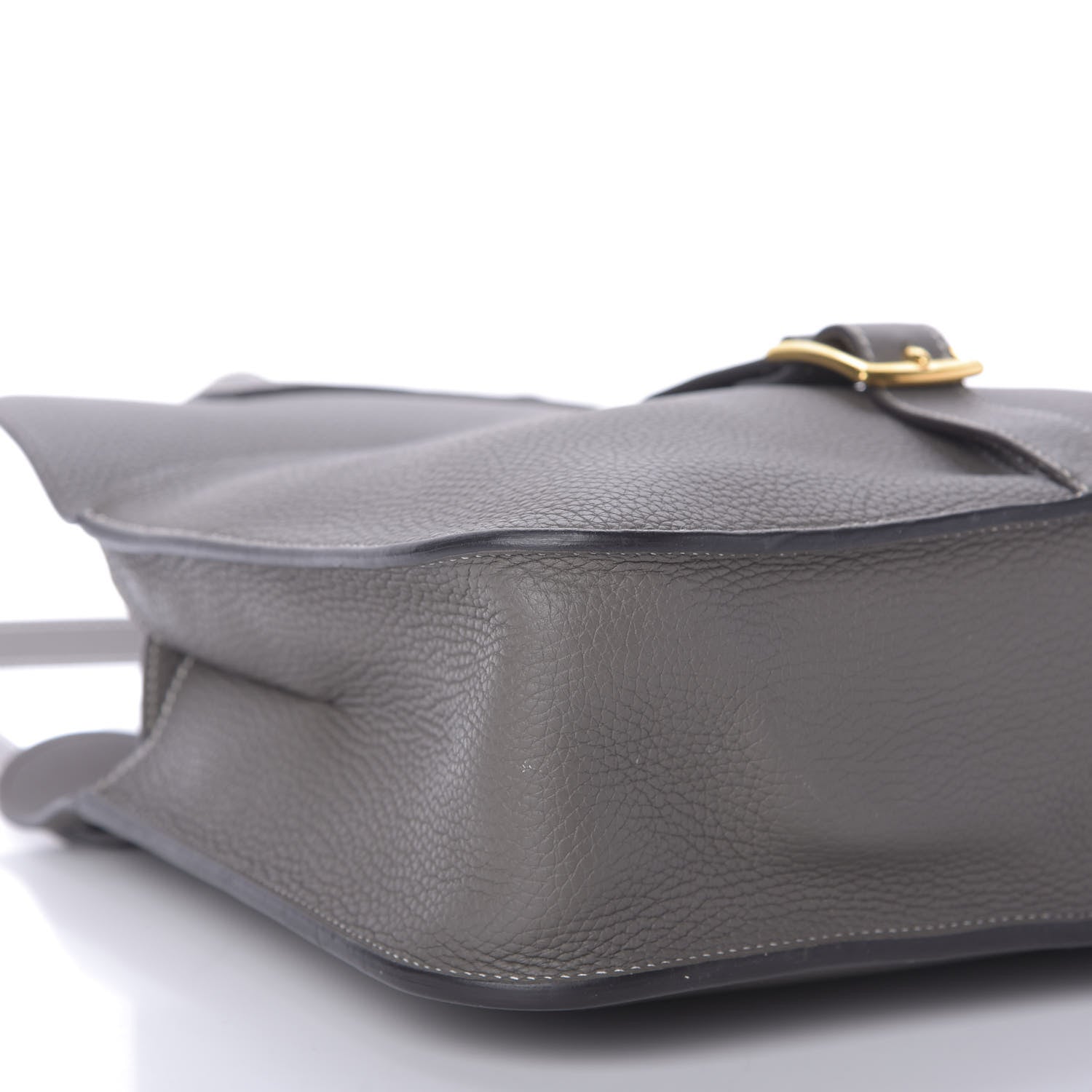 Hermes Taurillon Clemence Halzan 31 GM Etain 6 of 9