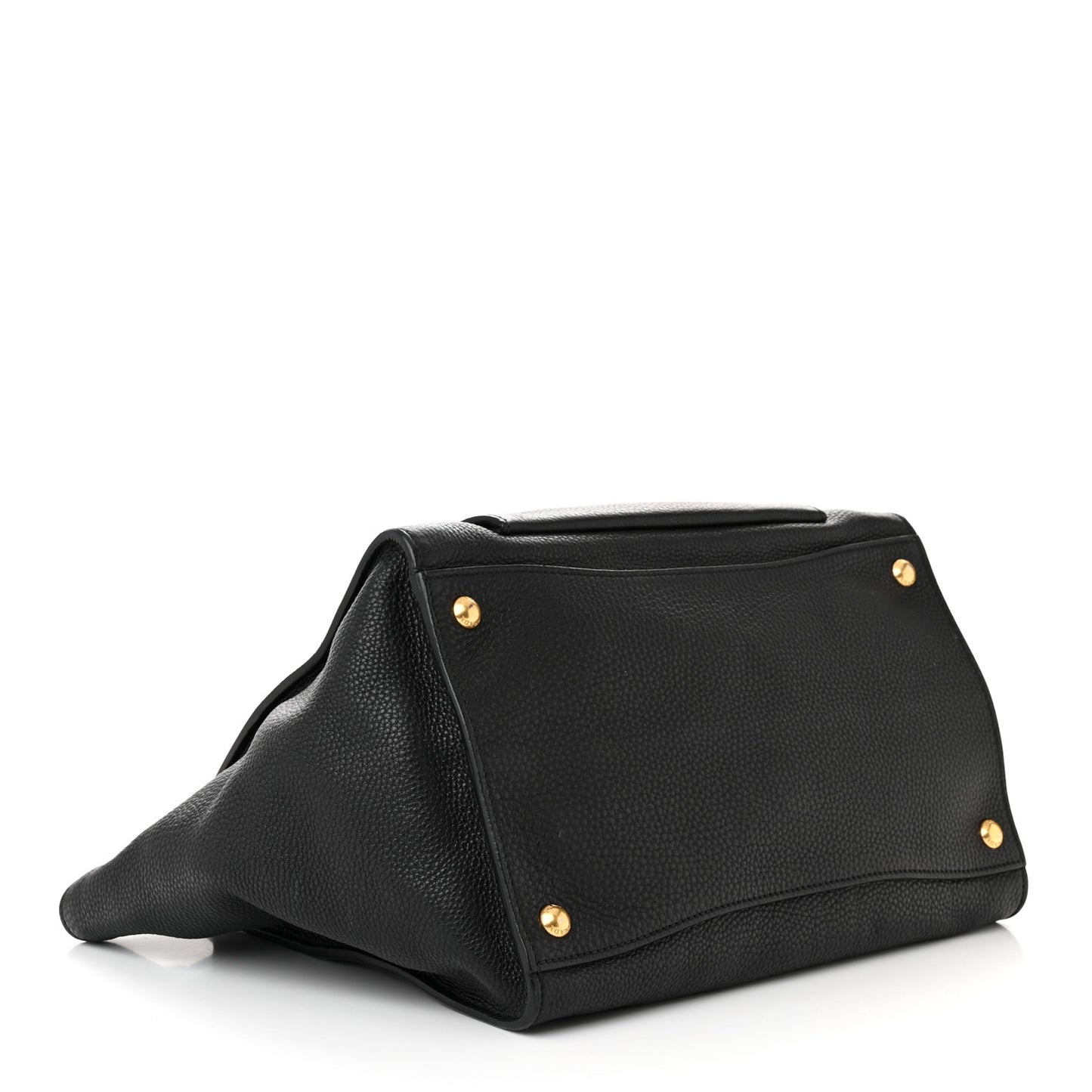 Vitello Daino Shopping Tote Black