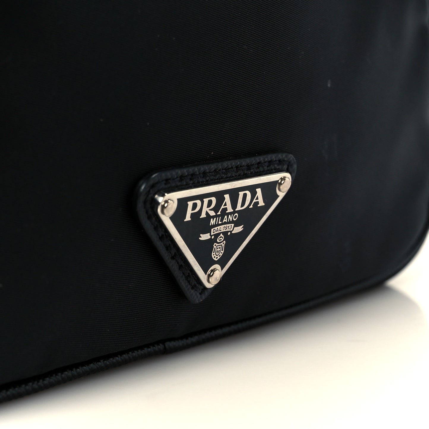 Re-Nylon Saffiano Pocket Messenger Black