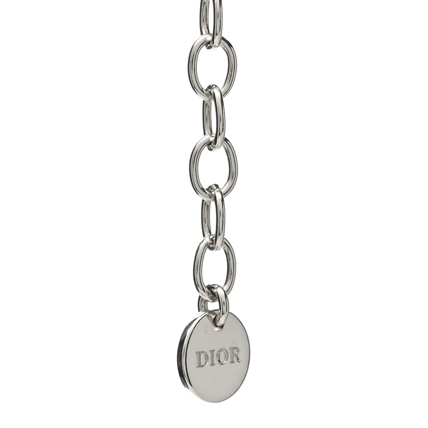 Christian Dior Pearl Crystal 30 Montaigne Long Necklace Silver 5 of 6