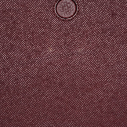 Tom Ford Grained Calfskin Large T Clasp Tara Crossbody Bag Cabernet 16 of 17