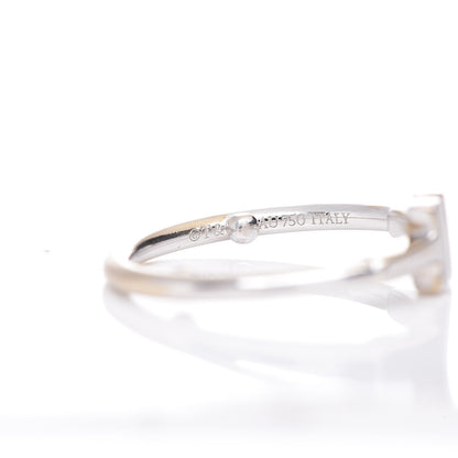 Tiffany 18K White Gold T Wire Ring 54 7 9 of 9