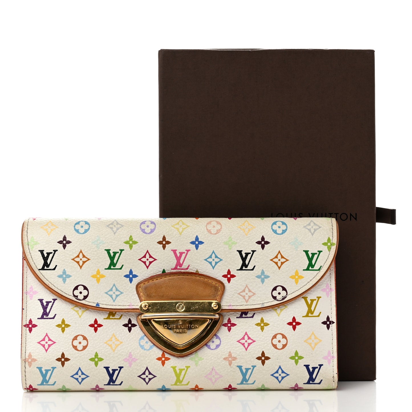 Monogram Multicolor Eugenie Wallet White Litchi