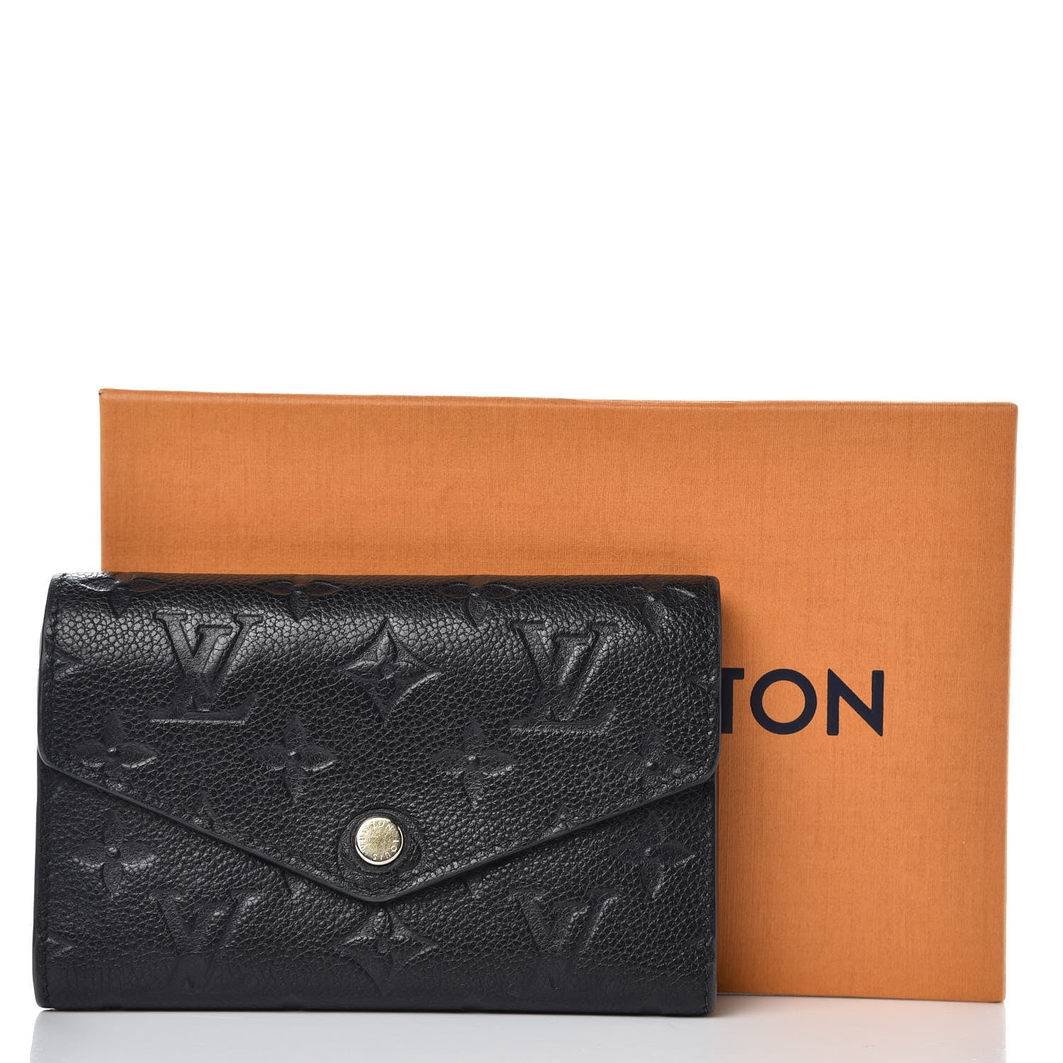 Louis Vuitton Empreinte Compact Curieuse Wallet Black 10 of 10