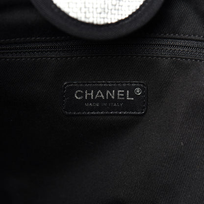 Chanel Woven Straw Raffia Medium Deauville Tote Grey 6 of 10