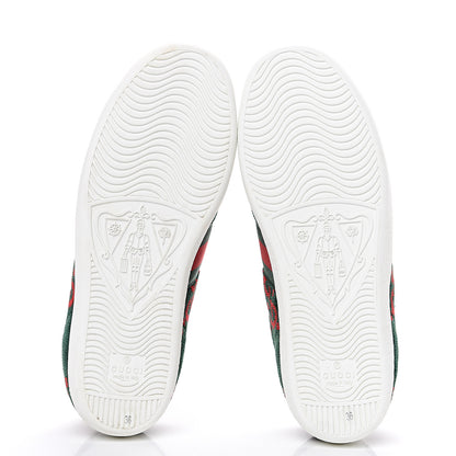 Gucci Terry Cloth GG Monogram Web Womens Ace Sneakers 36 Green Red 5 of 10