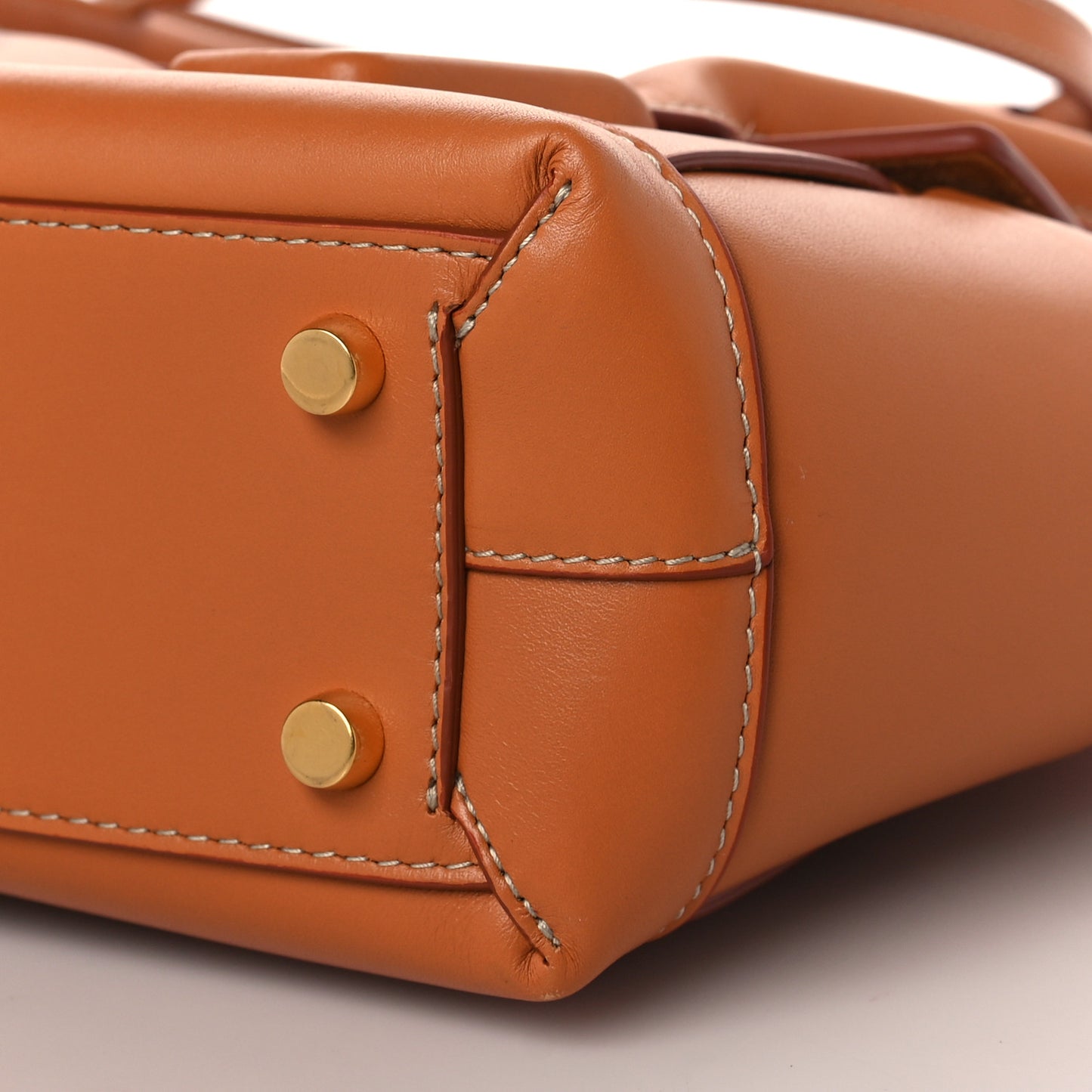 French Calfskin Maxi Intrecciato Mini Arco Clay
