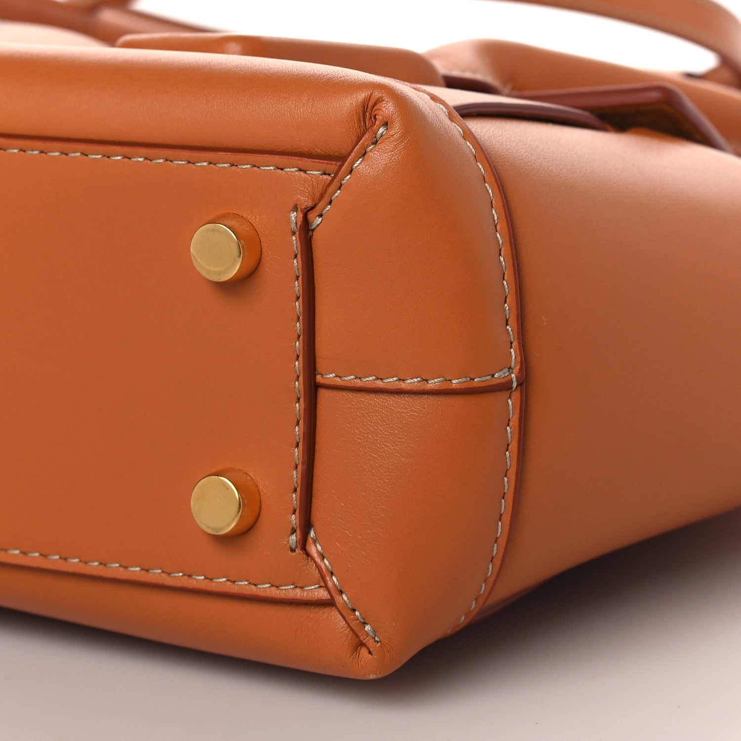 Bottega Veneta French Calfskin Maxi Intrecciato Mini Arco Clay 9 of 10