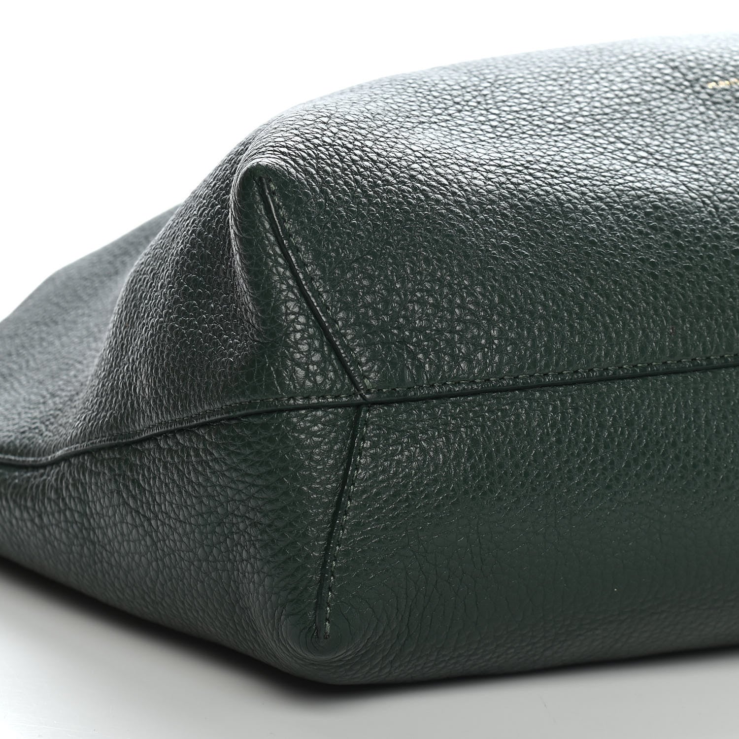 Mansur Gavriel Tumbled Calfskin Small Shopping Tote Green 8 of 9