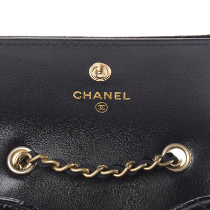 Chanel Shiny Aged Calfskin Quilted Waist Belt Bag Black 6 of 11