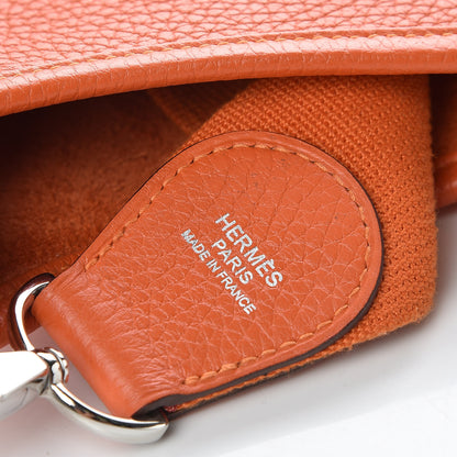 Hermes Taurillon Clemence Evelyne III PM Orange 6 of 9
