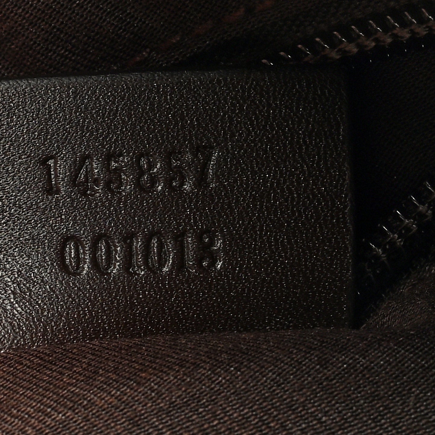 Monogram Calfskin Perforated Medium Flat Messenger Bag Dark Brown