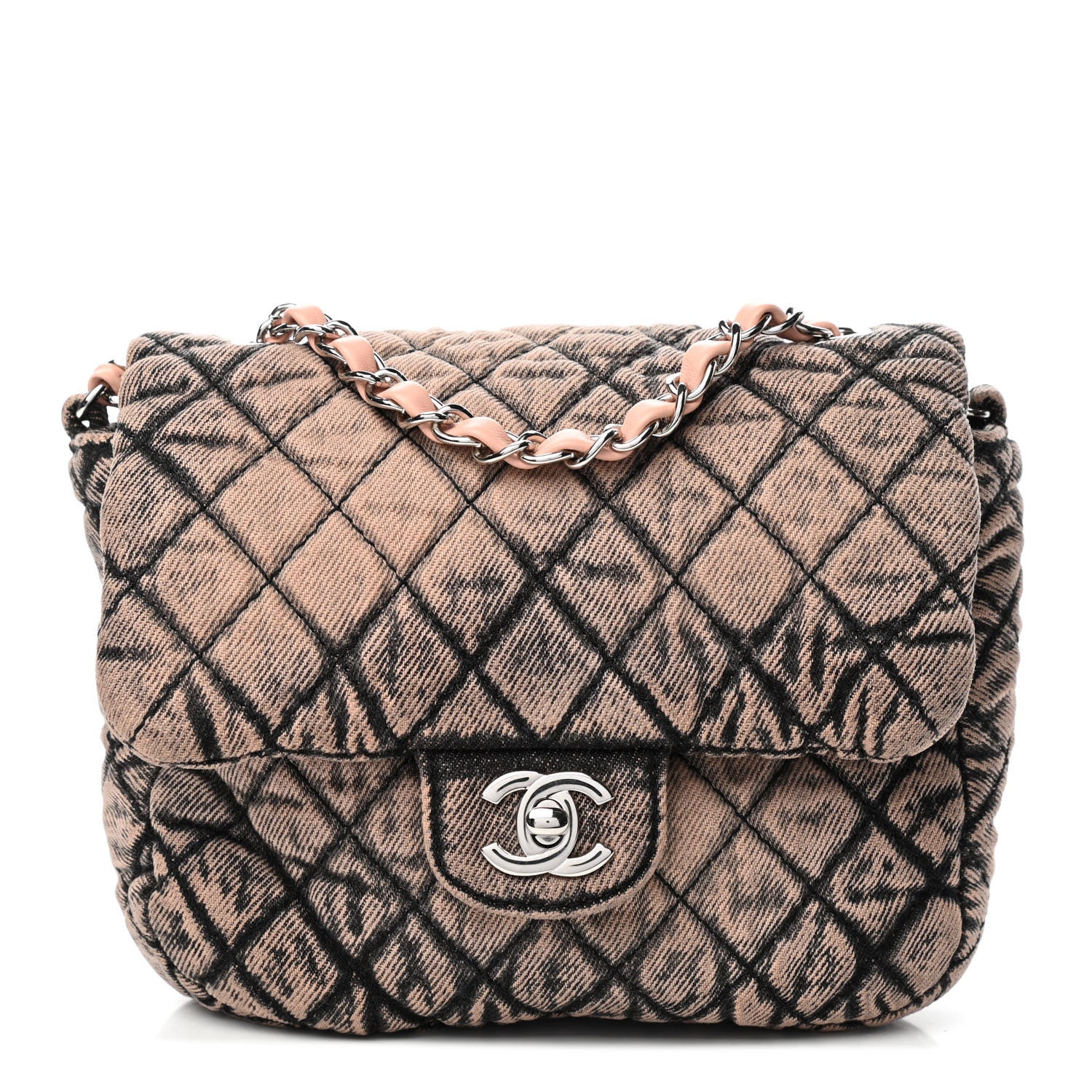 Chanel Washed Denim Quilted Small Denimpression Flap Rose Clair 1 of 4
