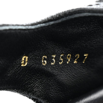 Chanel Grained Calfskin Velcro Dad Sandals 36.5 Black 8 of 10