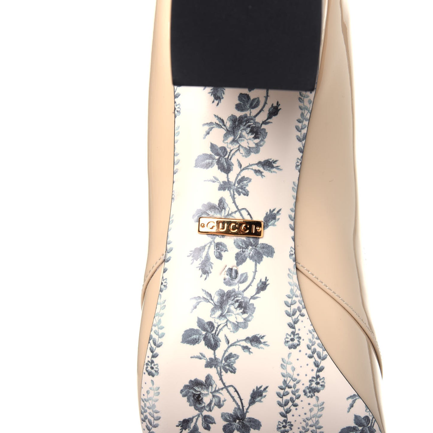 Vernice GG Victoire 55mm Loafer Pumps 40 Sand Storm