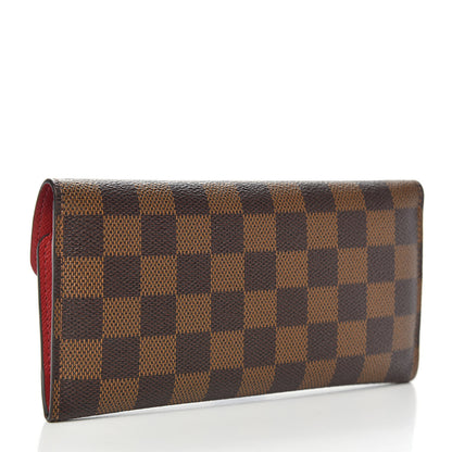 Louis Vuitton Damier Ebene Josephine Wallet Red 3 of 11