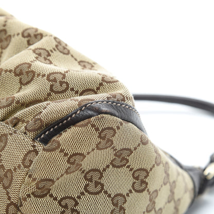 Gucci Monogram Medium D Gold Ring Hobo Dark Brown 10 of 12