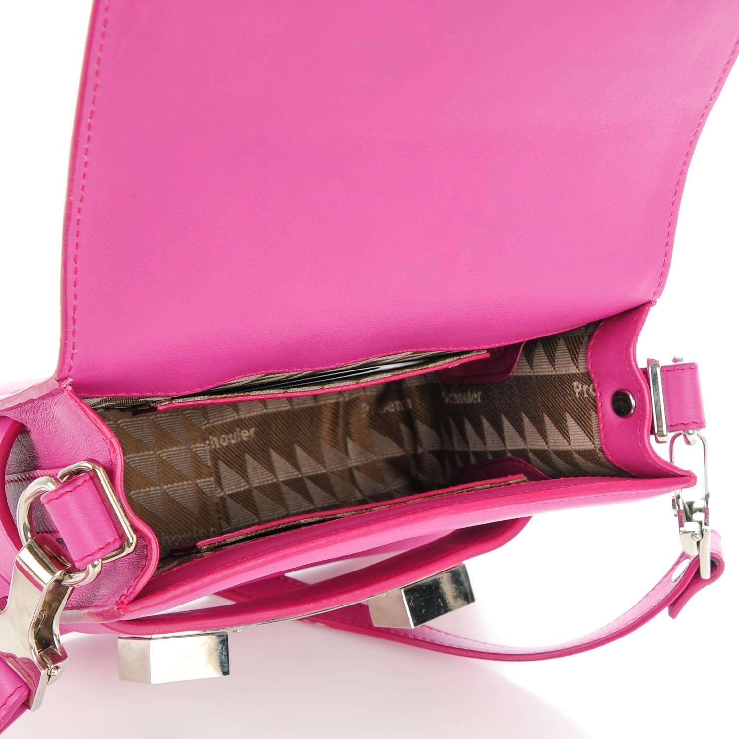Proenza Schouler Smooth Calfskin Tiny PS11 Classic Shoulder Bag Fuxia 5 of 8