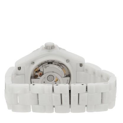 Chanel Stainless Steel Ceramic Diamond Pave Bezel 38mm J12 Automatic Watch White 3 of 5
