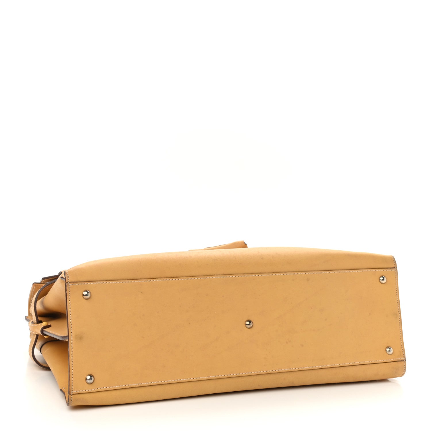 Salvatore Ferragamo Calfskin Double Handle Tote Tan 4 of 14
