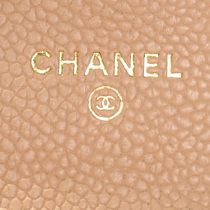 Chanel Caviar Quilted Boy Card Holder Wallet Beige Clair 6 of 8