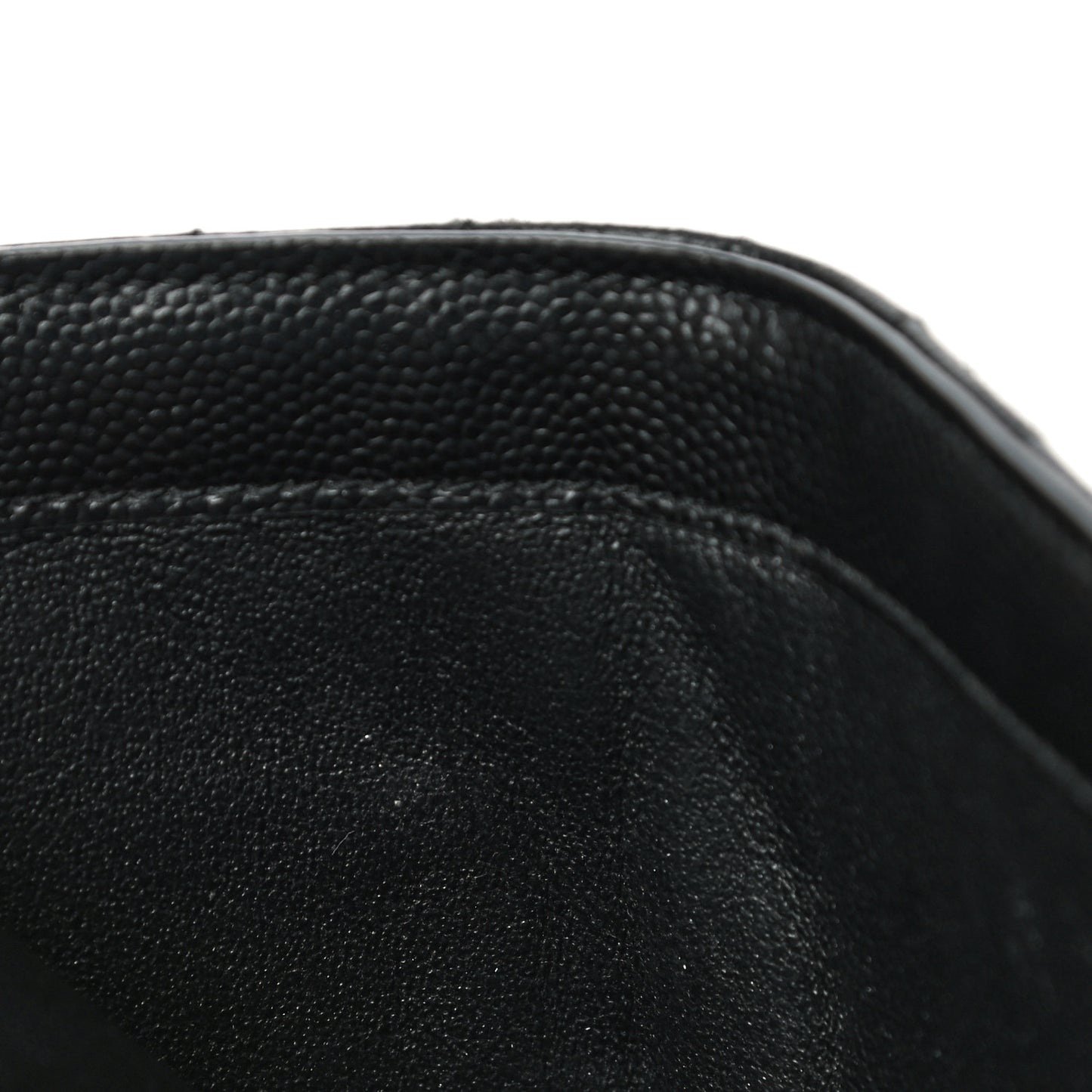 Grain De Poudre Matelasse Chevron Monogram Zipped Card Case Black