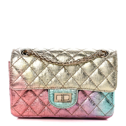 Chanel Metallic Goatskin Quilted Mini 2.55 Reissue Flap Multicolor 1 of 11
