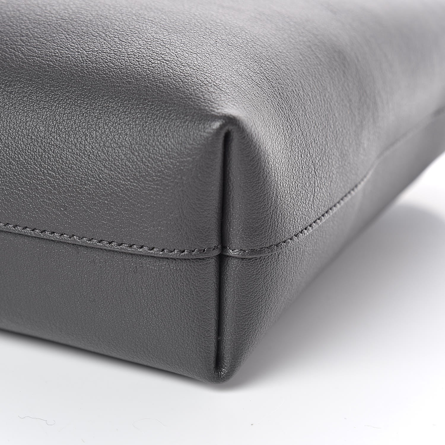 Saint Laurent Calfskin Toy Shopping Tote Earth Grey 9 of 9