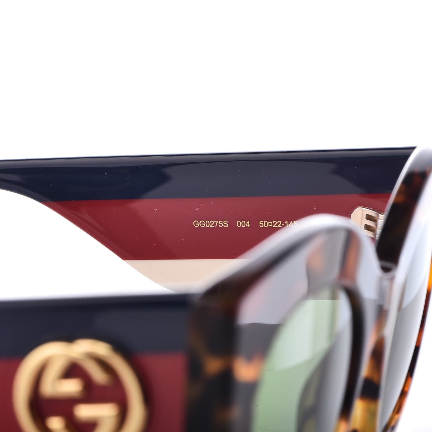Acetate Oversized Rectangle Frame Web Sunglasses GG 0275/S Tortoise